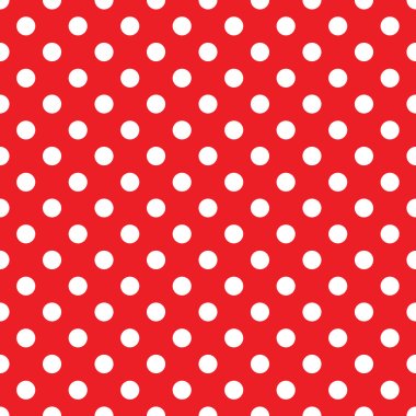 Seamless red polka dot background