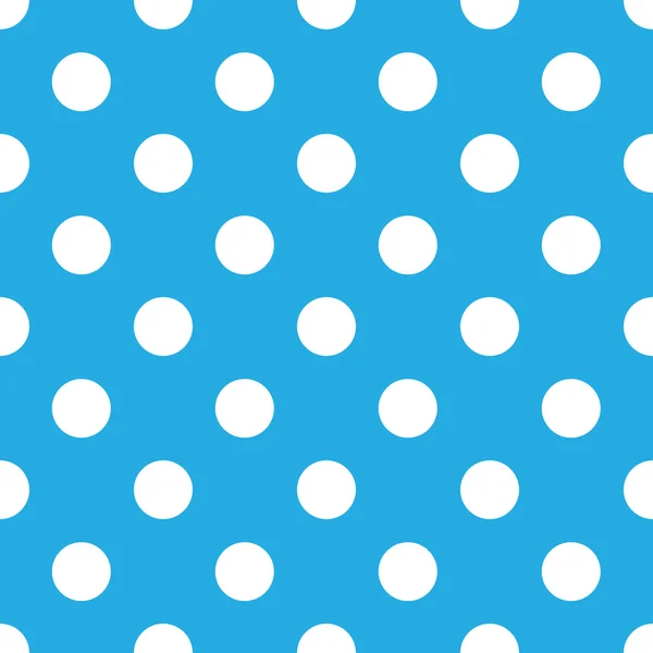 Seamless blue polka dot background — Stock Vector