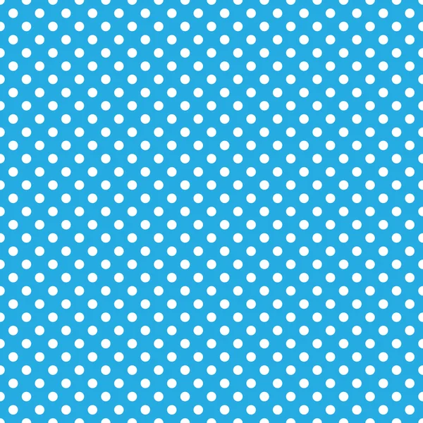 Seamless blue polka dot background — Stock Vector