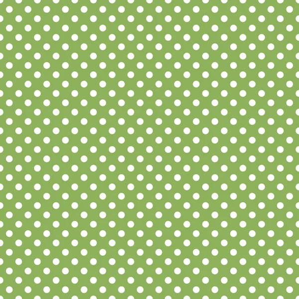 Dikişsiz yeşil polka dot arka plan — Stok Vektör