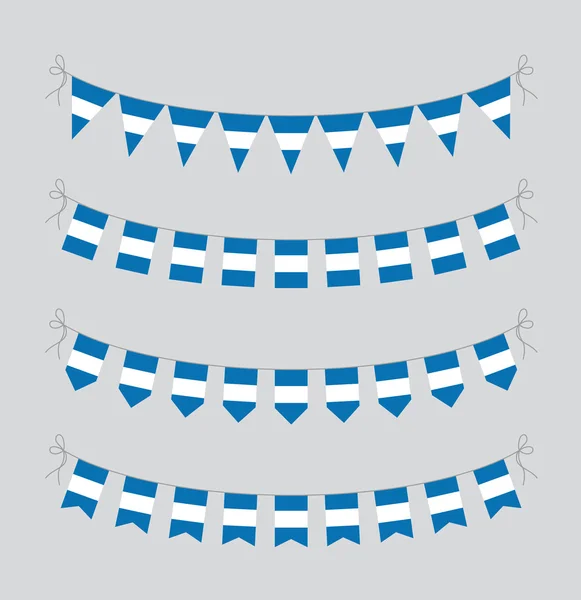 アルゼンチンの旗布 — ストックベクタ