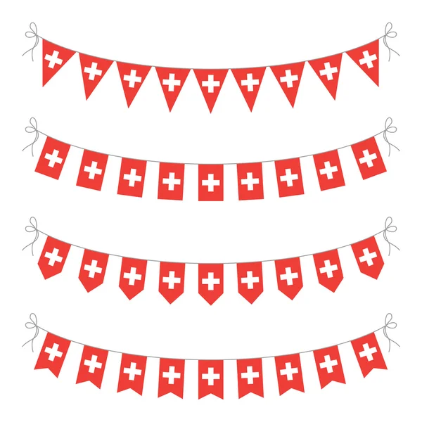 Schweiz bunting — Stock vektor