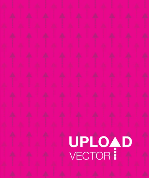 Roze achtergrond uploaden — Stockvector