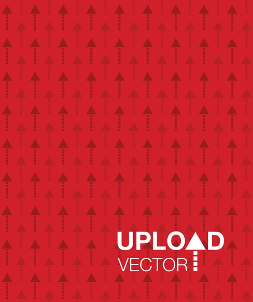 Ladda upp röd bakgrund — Stock vektor