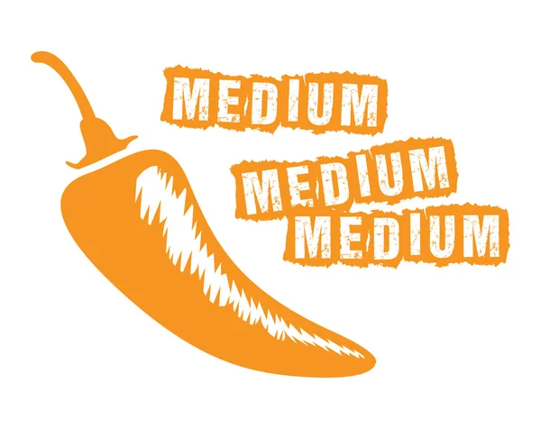 Medium chilli — Stock Vector