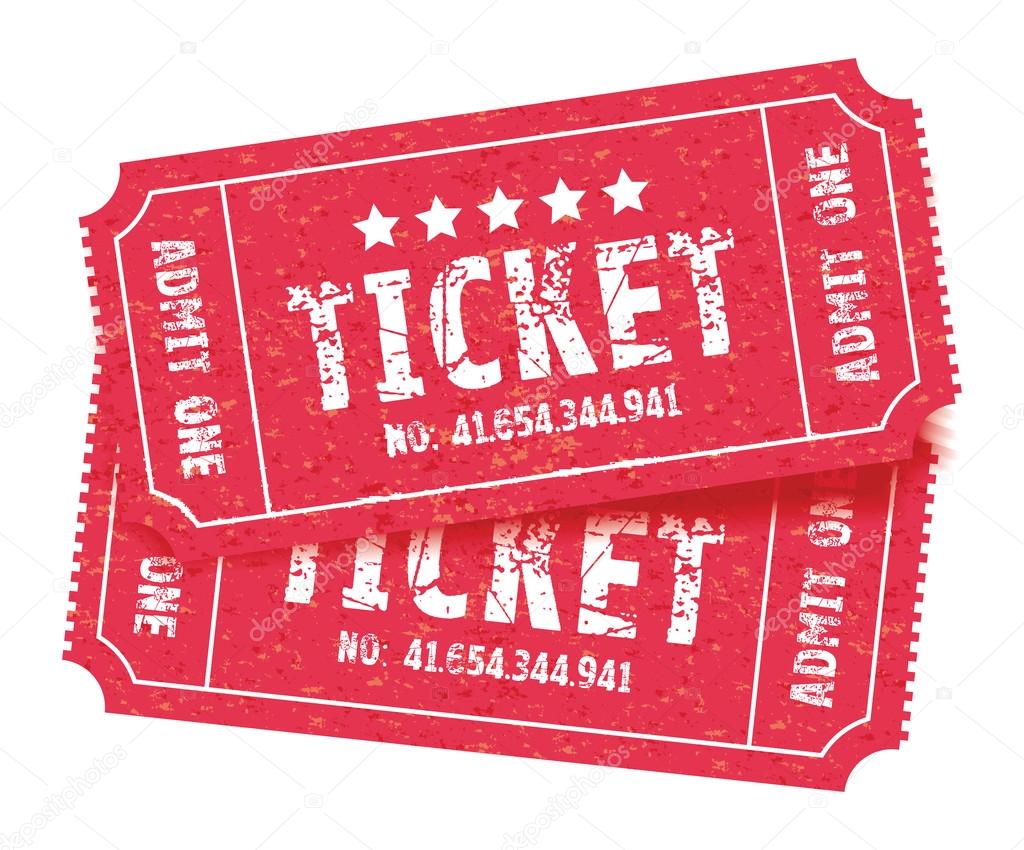 red set of tickets