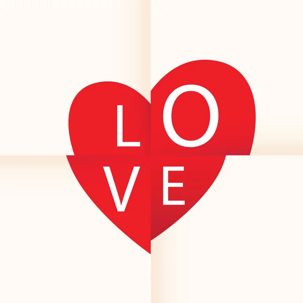Любовь к бумаге сердца — стоковый вектор