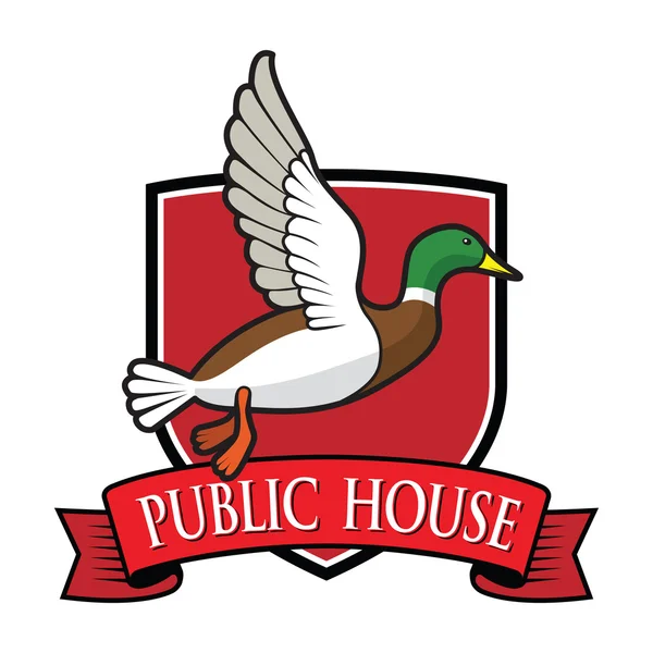 Flying colour mallard Royalty Free Stock Vectors