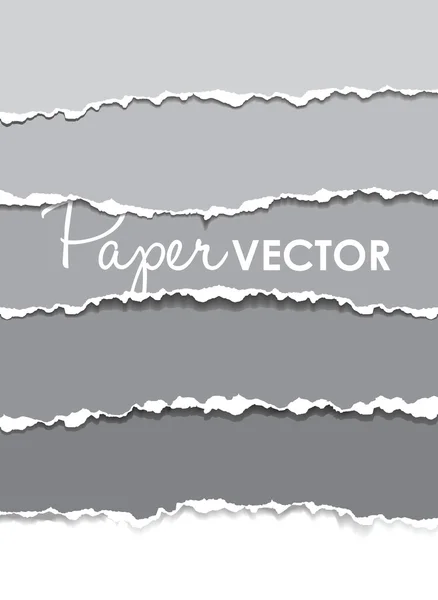 Sada roztrženého papíru — Stockový vektor