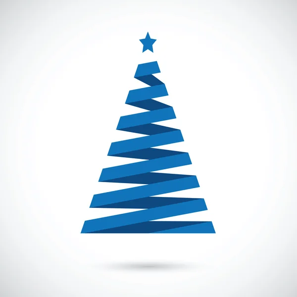 Eenvoudige kerstboom — Stockvector