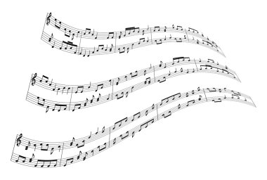 müzik Not arka planı