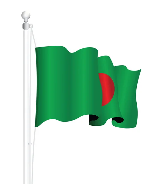 Drapeau national Bangladesh — Image vectorielle