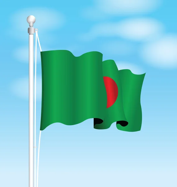 Drapeau national Bangladesh — Image vectorielle