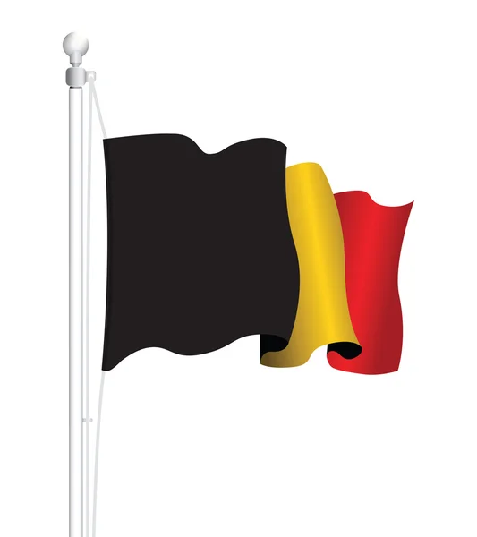 Bélgica bandera nacional — Vector de stock