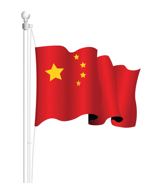 Bandeira Nacional da China — Vetor de Stock