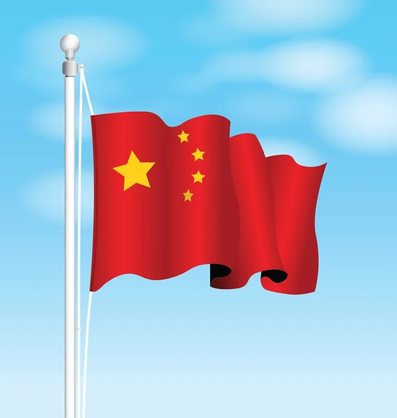 Bandeira Nacional da China — Vetor de Stock