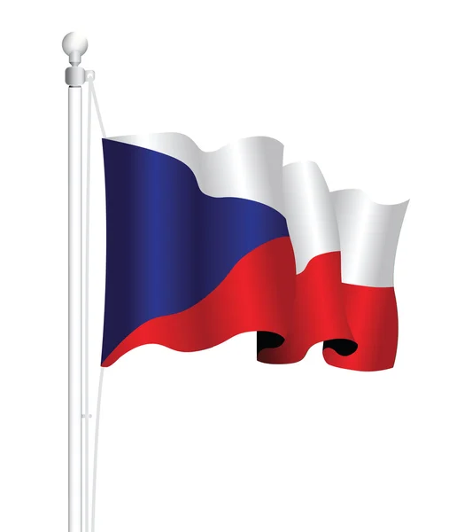 Czech republic flag — Stock Vector