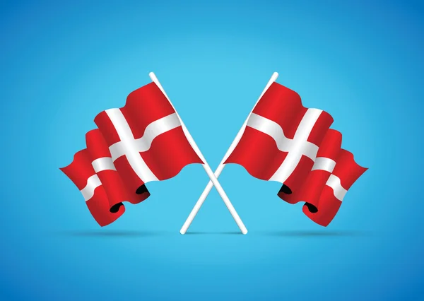 Denmark national flag — Stock Vector