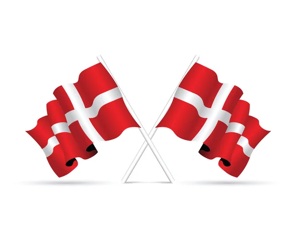 Denmark national flag — Stock Vector