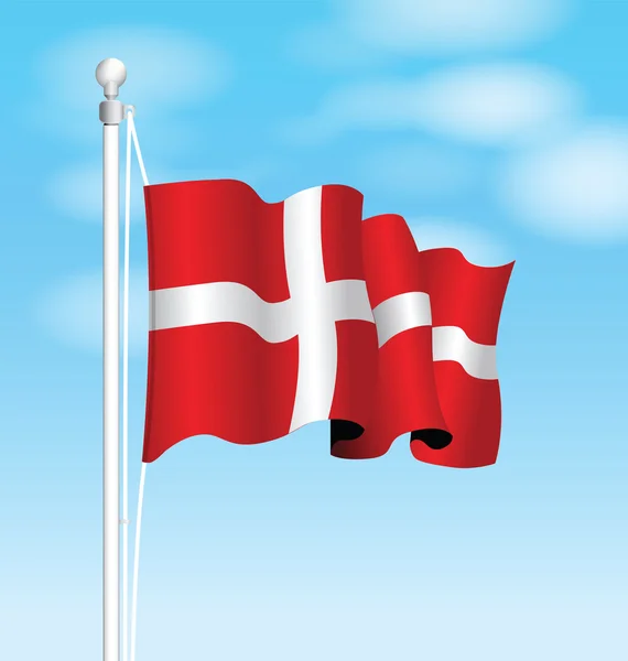 Danemark Drapeau national — Image vectorielle