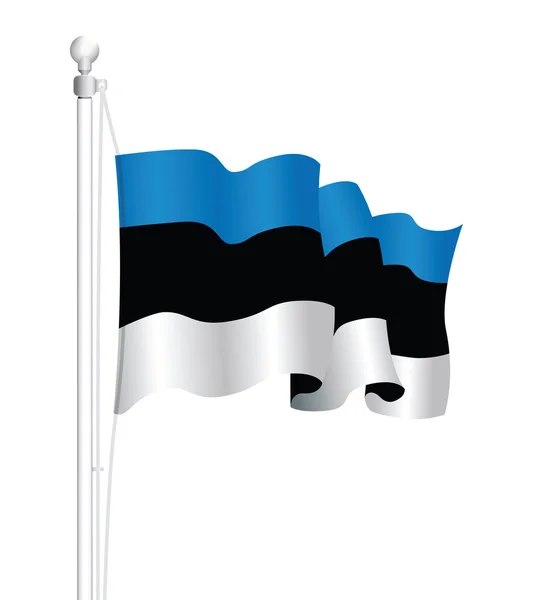 Bandeira nacional da Estónia — Vetor de Stock