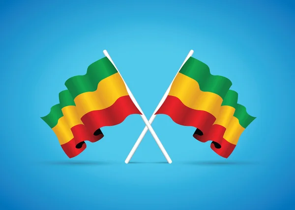 Äthiopische Nationalflagge — Stockvektor