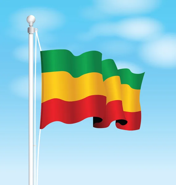 Äthiopische Nationalflagge — Stockvektor