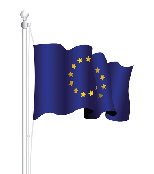 Bandera nacional europea — Vector de stock