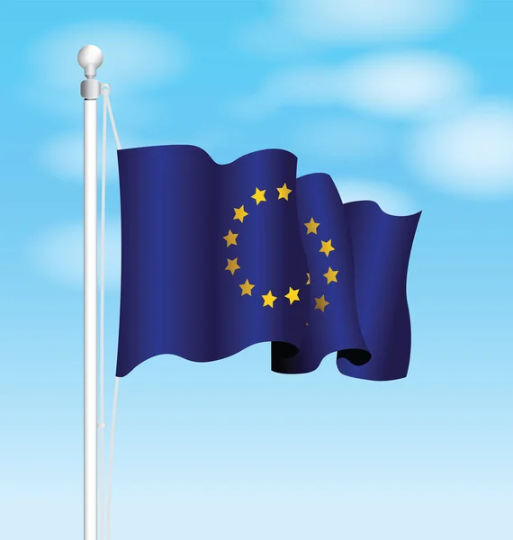 Bandeira nacional europeia — Vetor de Stock