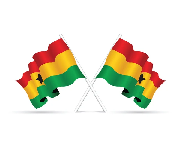 Ghana-Nationalflagge — Stockvektor