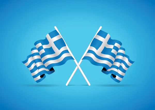 Griechische Nationalflagge — Stockvektor