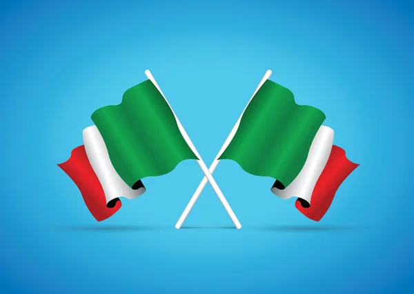 İtalya ulusal bayrak — Stok Vektör