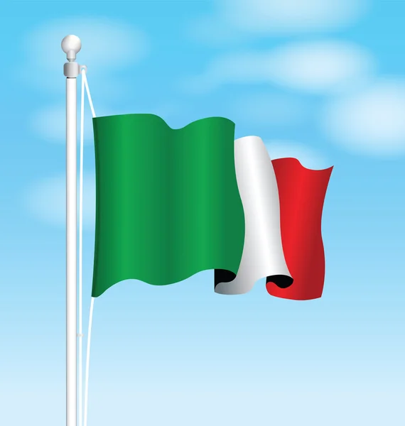 Italienische Nationalflagge — Stockvektor