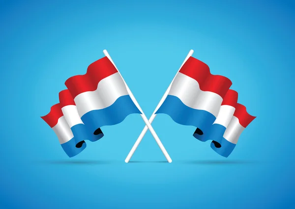 Nationale vlag van Luxemburg — Stockvector