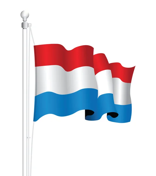 Nationale vlag van Luxemburg — Stockvector