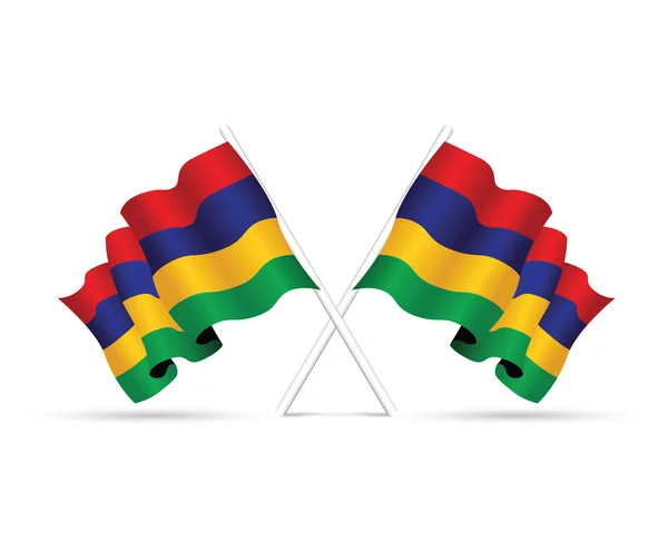 Mauritius ulusal bayrak — Stok Vektör