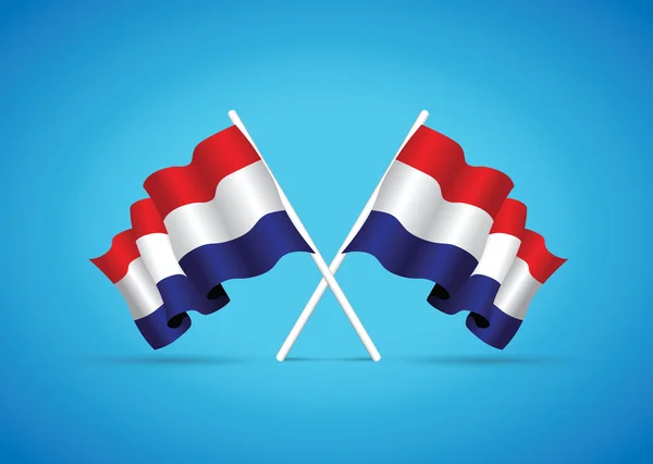 Nationale vlag van Nederland — Stockvector