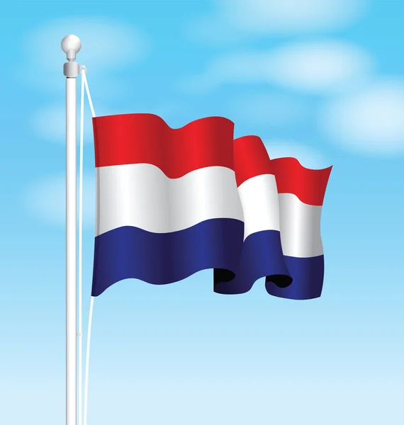 Nationale vlag van Nederland — Stockvector