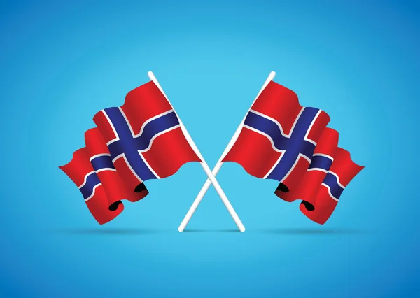 Norway flag background — Stock Vector