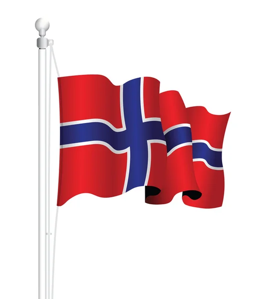 Fondo bandera de Noruega — Archivo Imágenes Vectoriales