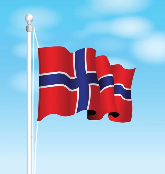 Fondo bandera de Noruega — Archivo Imágenes Vectoriales