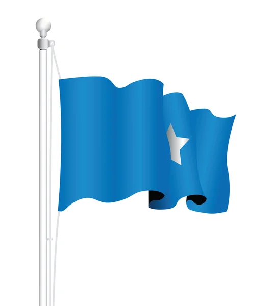 Somalia national flag — Stock Vector