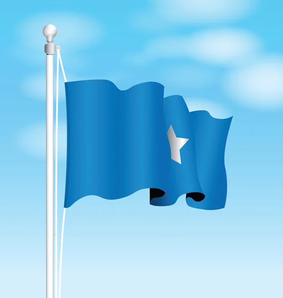 Somalia national flag — Stock Vector