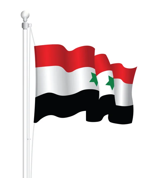 Syria national flag — Stock Vector