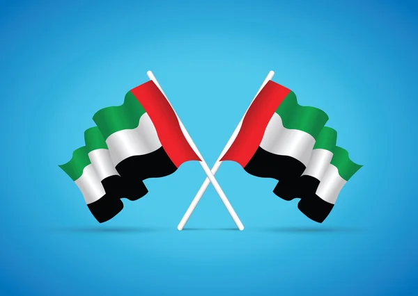 Emiratos Árabes Unidos bandera nacional — Vector de stock
