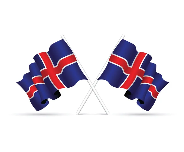 Islandia bandera nacional — Archivo Imágenes Vectoriales