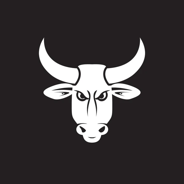 Un toro negro — Vector de stock