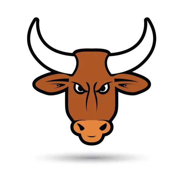 Un toro marrón — Archivo Imágenes Vectoriales