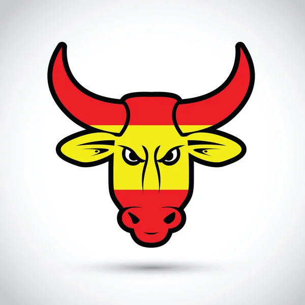 Un toro spagnolo — Vettoriale Stock