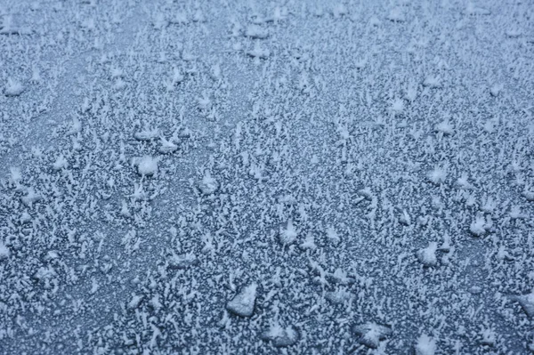 Frost on the car — Stock Photo, Image